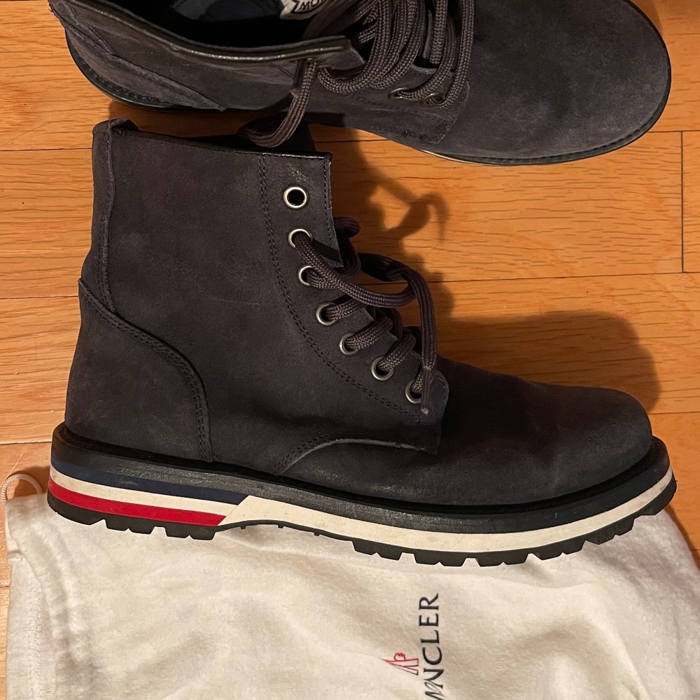 Moncler Boots (Men’s, Dark Blue, Size 9)